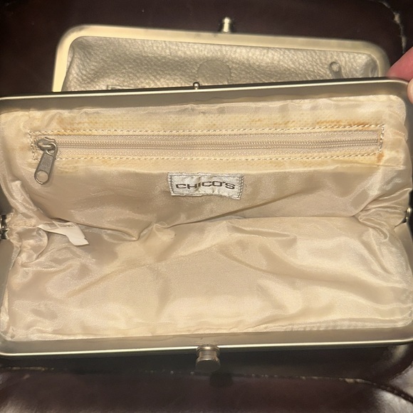 Chico’s Faux Leather Foldout Clutch - Picture 13 of 16